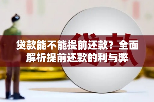 花坛贷款能不能提前还款？全面解析提前还款的利与弊