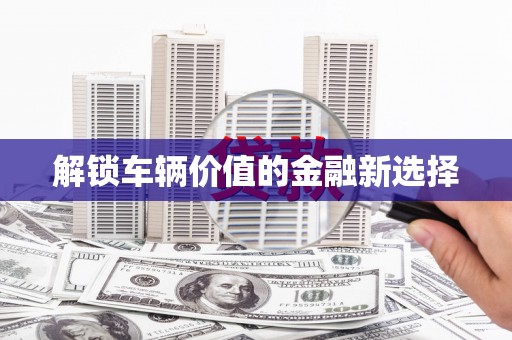花坛解锁车辆价值的金融新选择