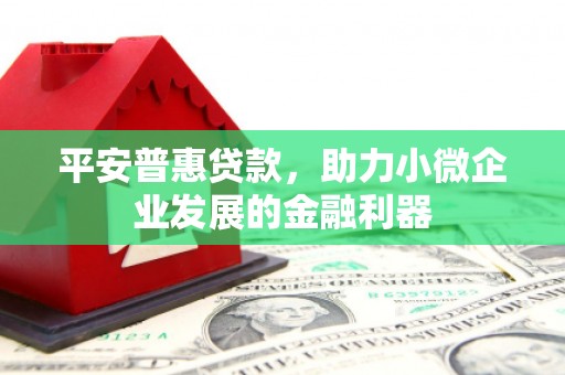 花坛平安普惠贷款，助力小微企业发展的金融利器