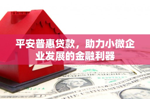 花坛平安普惠贷款，助力小微企业发展的金融利器
